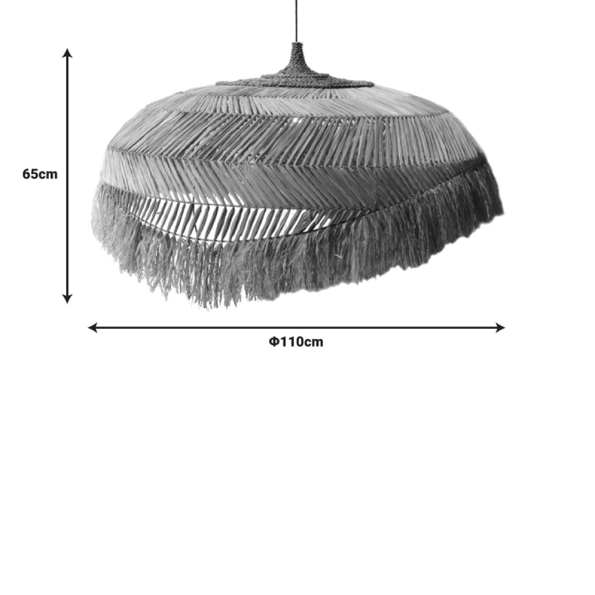 Φωτιστικό οροφής Izert Inart sisal σε φυσικό χρώμα Φ110x65εκ Φωτιστικό οροφής Izert Inart sisal σε φυσικό χρώμα Φ110x65εκ