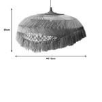 Φωτιστικό οροφής Izert Inart sisal σε φυσικό χρώμα Φ110x65εκ Φωτιστικό οροφής Izert Inart sisal σε φυσικό χρώμα Φ110x65εκ
