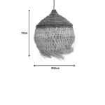Φωτιστικό οροφής Fiorine Inart abaca σε φυσικό χρώμα Φ55x70εκ Φωτιστικό οροφής Fiorine Inart abaca σε φυσικό χρώμα Φ55x70εκ