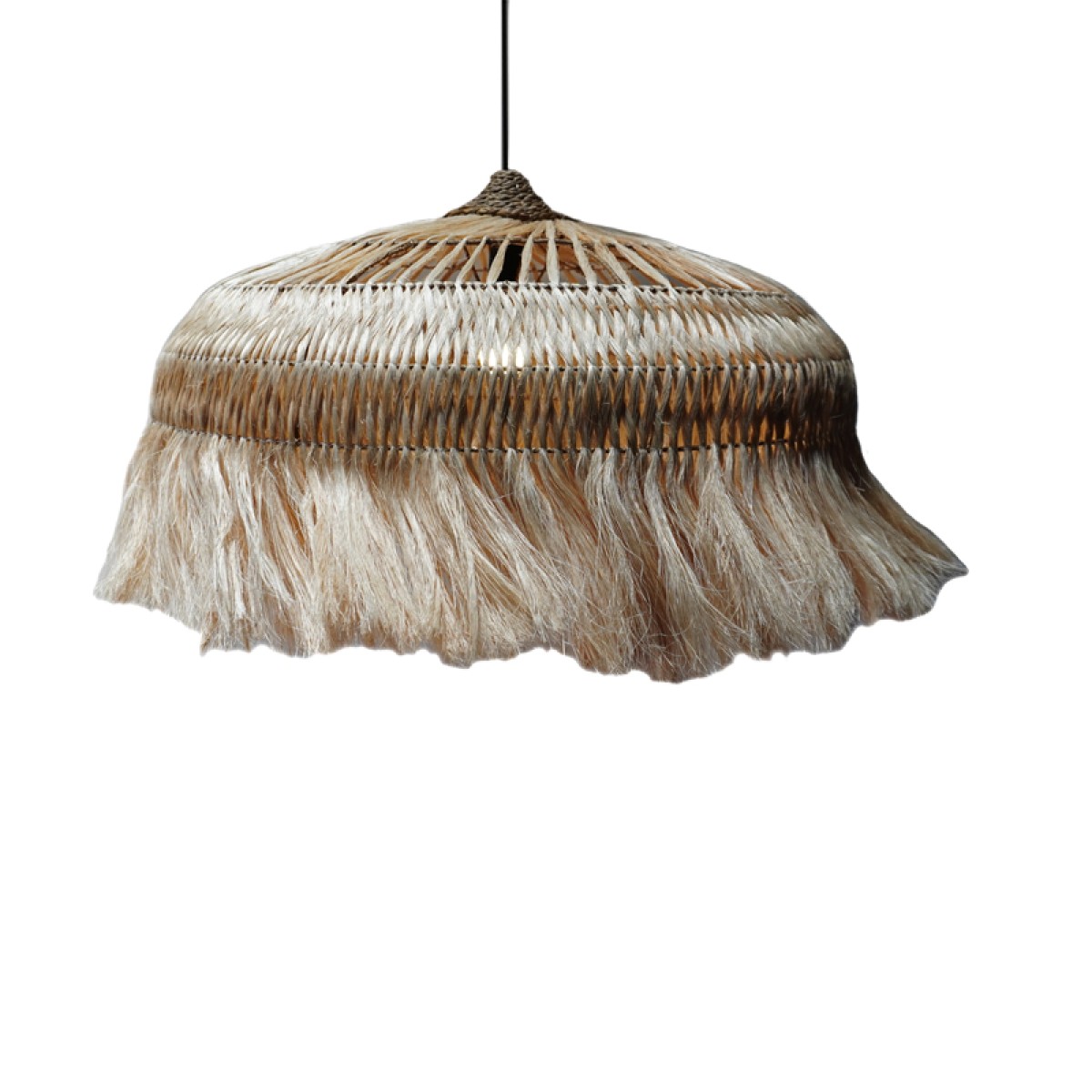 Φωτιστικό οροφής Garrie Inart abaca σε φυσικό χρώμα Φ80x50εκ Φωτιστικό οροφής Garrie Inart abaca σε φυσικό χρώμα Φ80x50εκ