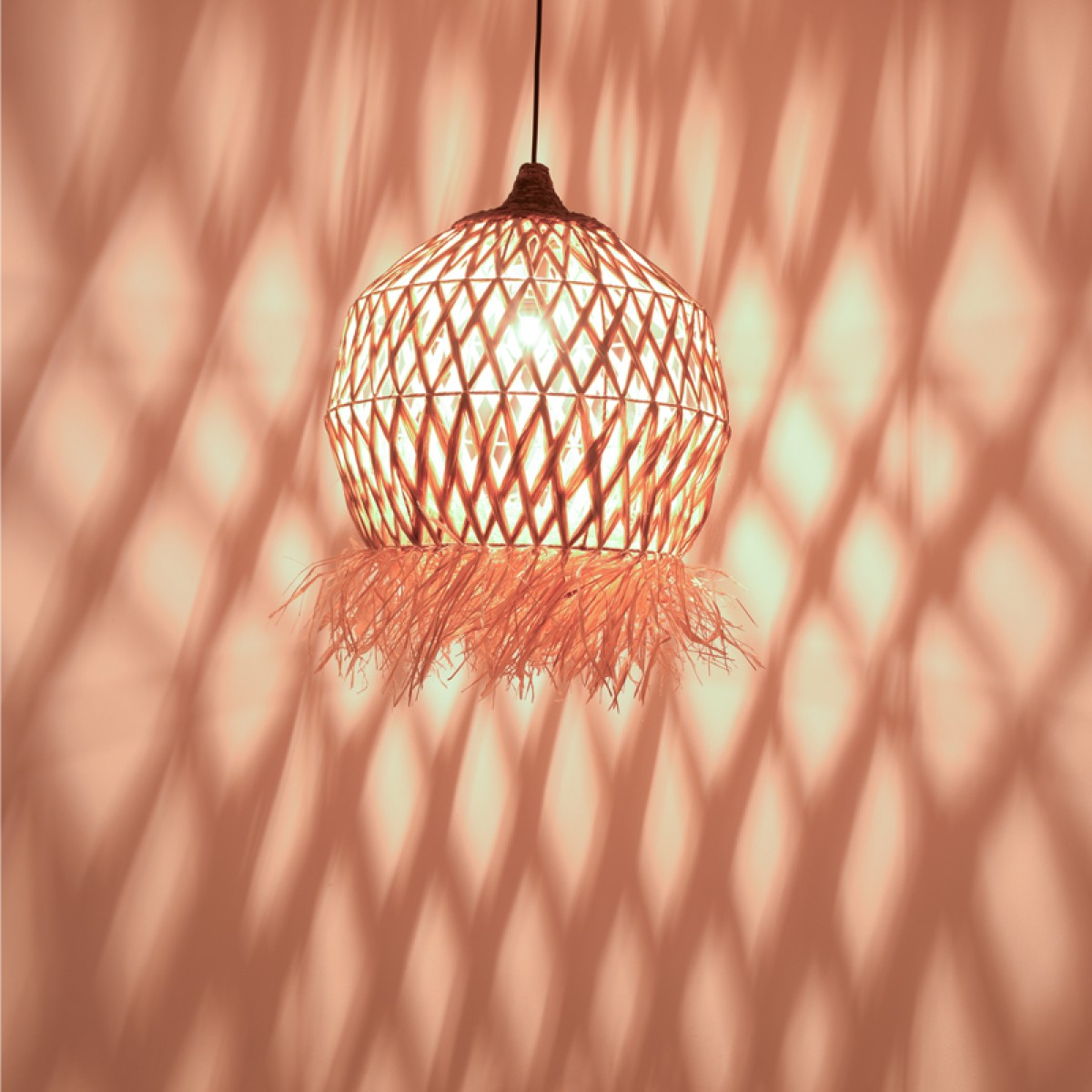 Φωτιστικό οροφής Marjione Inart sisal σε φυσικό χρώμα Φ45x55εκ Φωτιστικό οροφής Marjione Inart sisal σε φυσικό χρώμα Φ45x55εκ