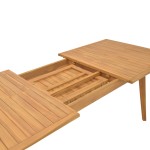Τραπέζι Pino pakoworld επεκτεινόμενο teak ξύλο σε φυσική απόχρωση 180/240x100x75εκ Τραπέζι Pino pakoworld επεκτεινόμενο teak ξύλο σε φυσική απόχρωση 180/240x100x75εκ