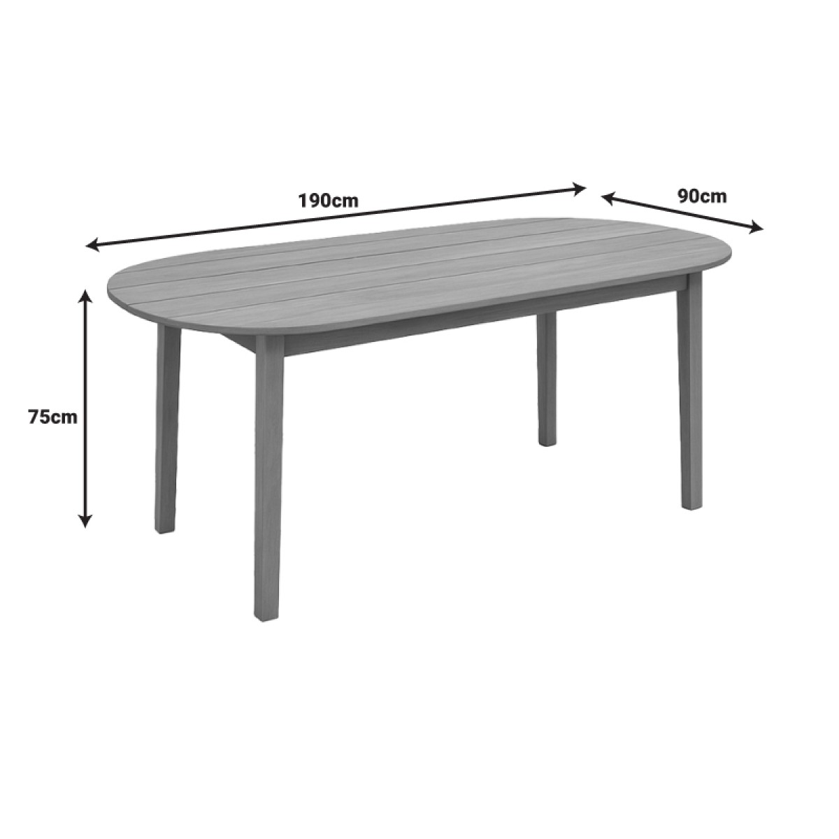 Τραπέζι Skyl pakoworld teak ξύλο σε φυσική απόχρωση 190x90x75εκ Τραπέζι Skyl pakoworld teak ξύλο σε φυσική απόχρωση 190x90x75εκ