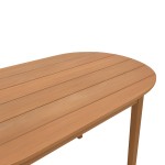 Τραπέζι Skyl pakoworld teak ξύλο σε φυσική απόχρωση 190x90x75εκ Τραπέζι Skyl pakoworld teak ξύλο σε φυσική απόχρωση 190x90x75εκ