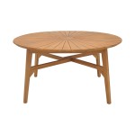 Τραπέζι Colen pakoworld teak ξύλο σε φυσική απόχρωση Φ150x75εκ Τραπέζι Colen pakoworld teak ξύλο σε φυσική απόχρωση Φ150x75εκ