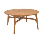 Τραπέζι Colen pakoworld teak ξύλο σε φυσική απόχρωση Φ150x75εκ Τραπέζι Colen pakoworld teak ξύλο σε φυσική απόχρωση Φ150x75εκ