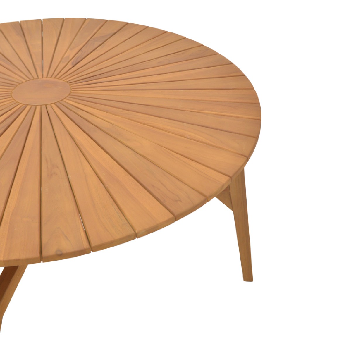 Τραπέζι Colen pakoworld teak ξύλο σε φυσική απόχρωση Φ150x75εκ Τραπέζι Colen pakoworld teak ξύλο σε φυσική απόχρωση Φ150x75εκ