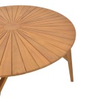 Τραπέζι Colen pakoworld teak ξύλο σε φυσική απόχρωση Φ150x75εκ Τραπέζι Colen pakoworld teak ξύλο σε φυσική απόχρωση Φ150x75εκ