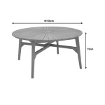 Τραπέζι Colen pakoworld teak ξύλο σε φυσική απόχρωση Φ150x75εκ Τραπέζι Colen pakoworld teak ξύλο σε φυσική απόχρωση Φ150x75εκ