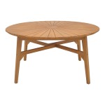 Τραπέζι Colen pakoworld teak ξύλο σε φυσική απόχρωση Φ180x75εκ Τραπέζι Colen pakoworld teak ξύλο σε φυσική απόχρωση Φ180x75εκ