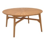 Τραπέζι Colen pakoworld teak ξύλο σε φυσική απόχρωση Φ180x75εκ Τραπέζι Colen pakoworld teak ξύλο σε φυσική απόχρωση Φ180x75εκ