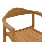 Πολυθρόνα Ganny pakoworld teak ξύλο σε φυσική απόχρωση 59x56x71εκ Πολυθρόνα Ganny pakoworld teak ξύλο σε φυσική απόχρωση 59x56x71εκ