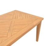 Τραπέζι Mady pakoworld teak ξύλο σε φυσική απόχρωση 200x100x75εκ Τραπέζι Mady pakoworld teak ξύλο σε φυσική απόχρωση 200x100x75εκ