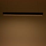 Φωτιστικό οροφής Rafmole pakoworld led μαύρο μέταλλο-ξύλο 120x7.5εκ Φωτιστικό οροφής Rafmole pakoworld led μαύρο μέταλλο-ξύλο 120x7.5εκ