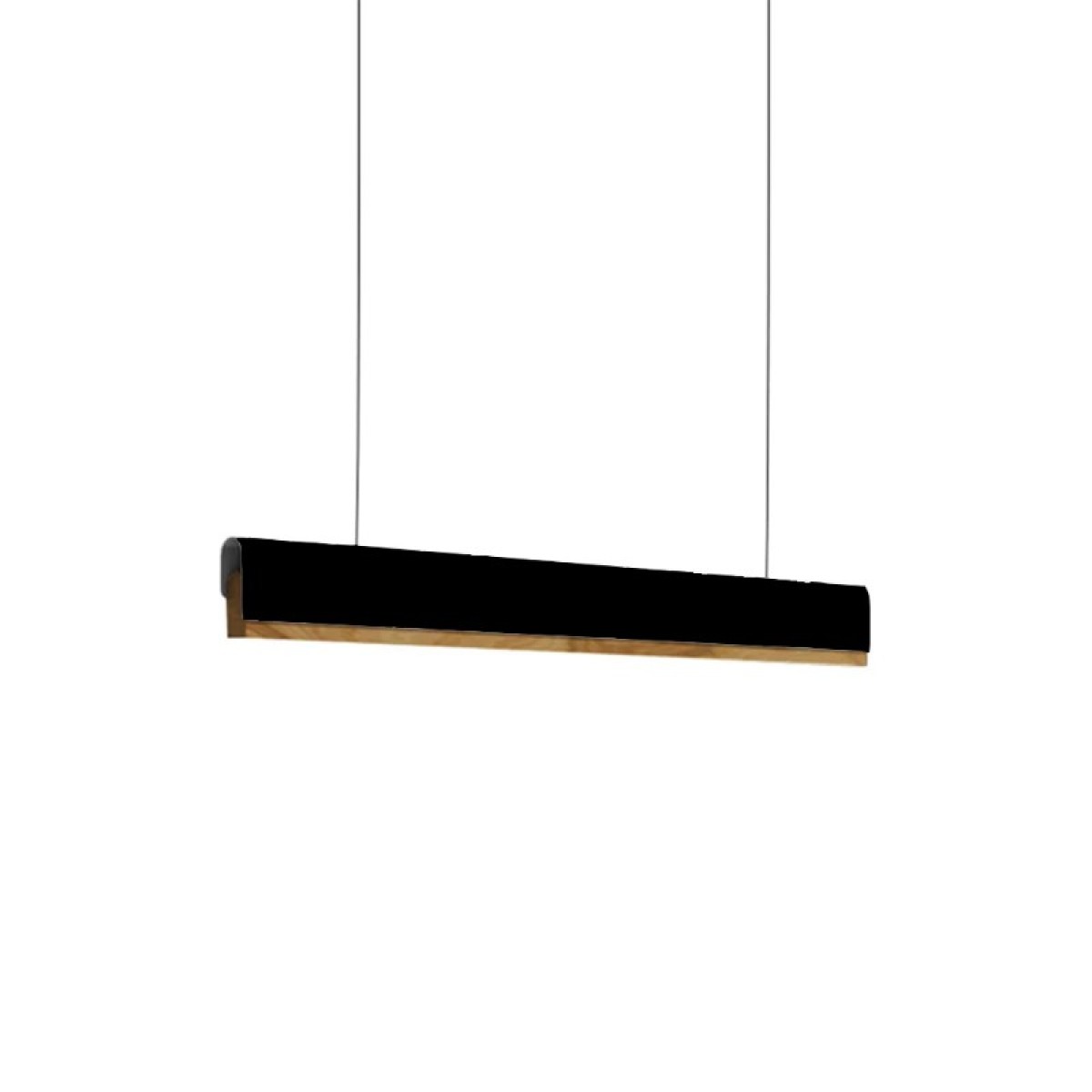Φωτιστικό οροφής Rafmole pakoworld led μαύρο μέταλλο-ξύλο 120x7.5εκ Φωτιστικό οροφής Rafmole pakoworld led μαύρο μέταλλο-ξύλο 120x7.5εκ