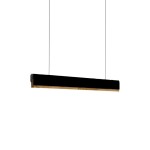 Φωτιστικό οροφής Rafmole pakoworld led μαύρο μέταλλο-ξύλο 120x7.5εκ Φωτιστικό οροφής Rafmole pakoworld led μαύρο μέταλλο-ξύλο 120x7.5εκ