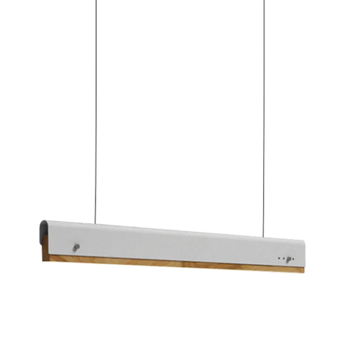 Φωτιστικό οροφής Rafmole pakoworld Led λευκό μέταλλο-ξύλο 120x7.5εκ Φωτιστικό οροφής Rafmole pakoworld Led λευκό μέταλλο-ξύλο 120x7.5εκ