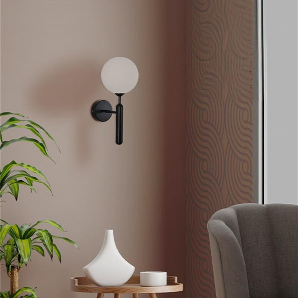 Φωτιστικό τοίχου-απλίκα Genka pakoworld G9 μέταλλο μαύρο-λευκο 15x23x34εκ