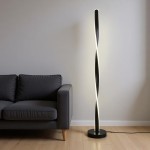 Φωτιστικό δαπέδου Jounko pakoworld led μαύρο μεταλλικό Φ20x130εκ