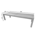 Τραπέζι Pablo pakoworld teak ξύλο σε φυσική απόχρωση 300x100x76εκ Τραπέζι Pablo pakoworld teak ξύλο σε φυσική απόχρωση 300x100x76εκ