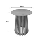 Τραπέζι μπαρ Kenda pakoworld mindi ξύλο σε φυσική απόχρωση Φ60x90εκ Τραπέζι μπαρ Kenda pakoworld mindi ξύλο σε φυσική απόχρωση Φ60x90εκ