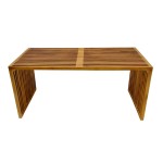 Τραπέζι Marlin pakoworld teak ξύλο σε φυσική απόχρωση 100x50x45εκ Τραπέζι Marlin pakoworld teak ξύλο σε φυσική απόχρωση 100x50x45εκ