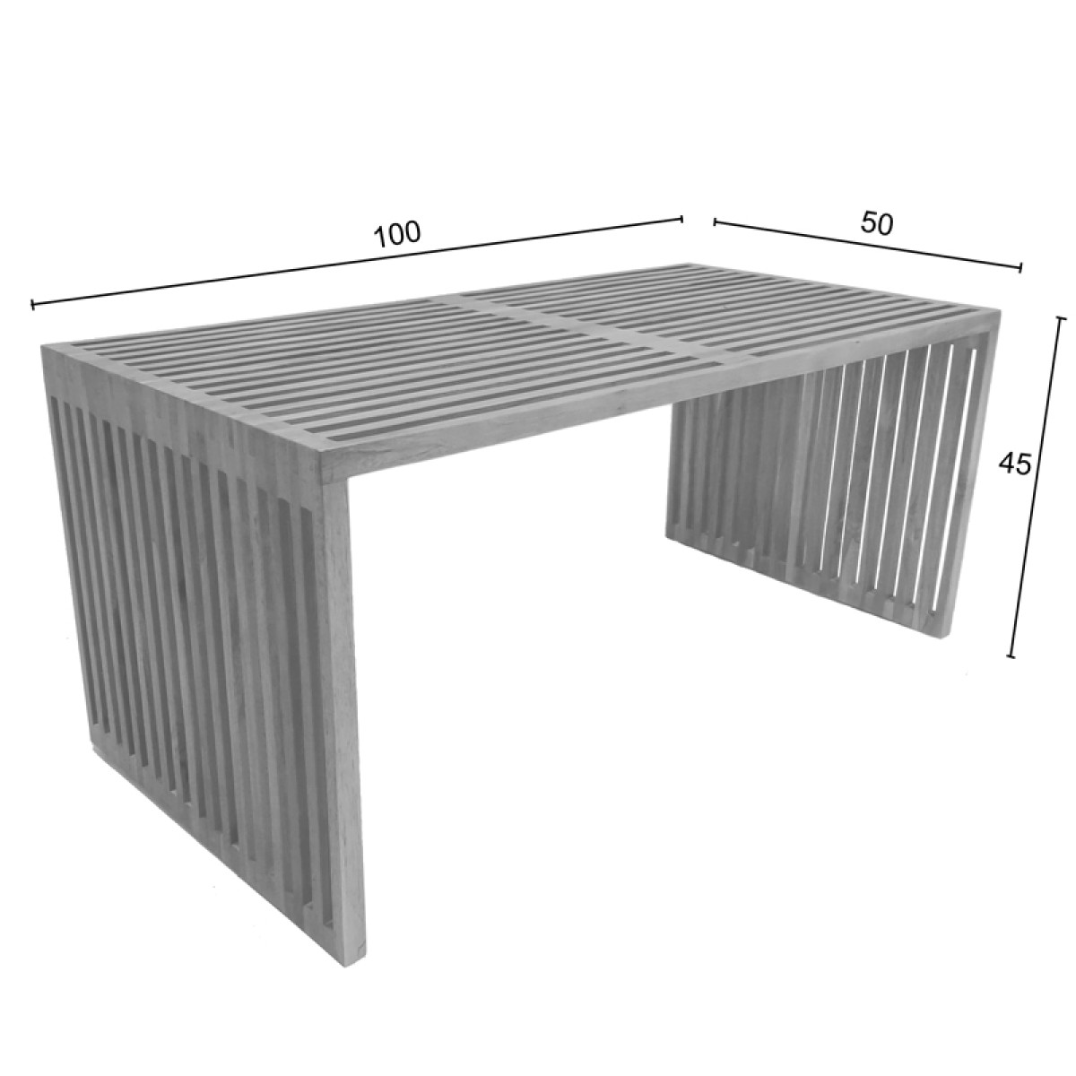 Τραπέζι Marlin pakoworld teak ξύλο σε φυσική απόχρωση 100x50x45εκ Τραπέζι Marlin pakoworld teak ξύλο σε φυσική απόχρωση 100x50x45εκ