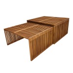 Τραπέζι Tinnie I pakoworld σετ 2τεμ teak ξύλο σε φυσική απόχρωση Τραπέζι Tinnie I pakoworld σετ 2τεμ teak ξύλο σε φυσική απόχρωση