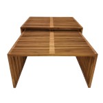Τραπέζι Tinnie I pakoworld σετ 2τεμ teak ξύλο σε φυσική απόχρωση Τραπέζι Tinnie I pakoworld σετ 2τεμ teak ξύλο σε φυσική απόχρωση