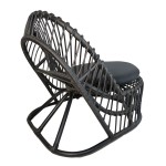 Πολυθρόνα Tromso paakoworld pe rattan σε μαύρη απόχρωση με μαύρο μαξιλάρι 80x85x98εκ Πολυθρόνα Tromso paakoworld pe rattan σε μαύρη απόχρωση με μαύρο μαξιλάρι 80x85x98εκ