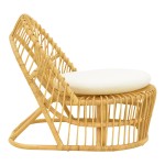 Πολυθρόνα Tromso paakoworld pe rattan σε φυσική απόχρωση με εκρού χρώμα μαξιλάρι 80x85x98εκ Πολυθρόνα Tromso paakoworld pe rattan σε φυσική απόχρωση με εκρού χρώμα μαξιλάρι 80x85x98εκ