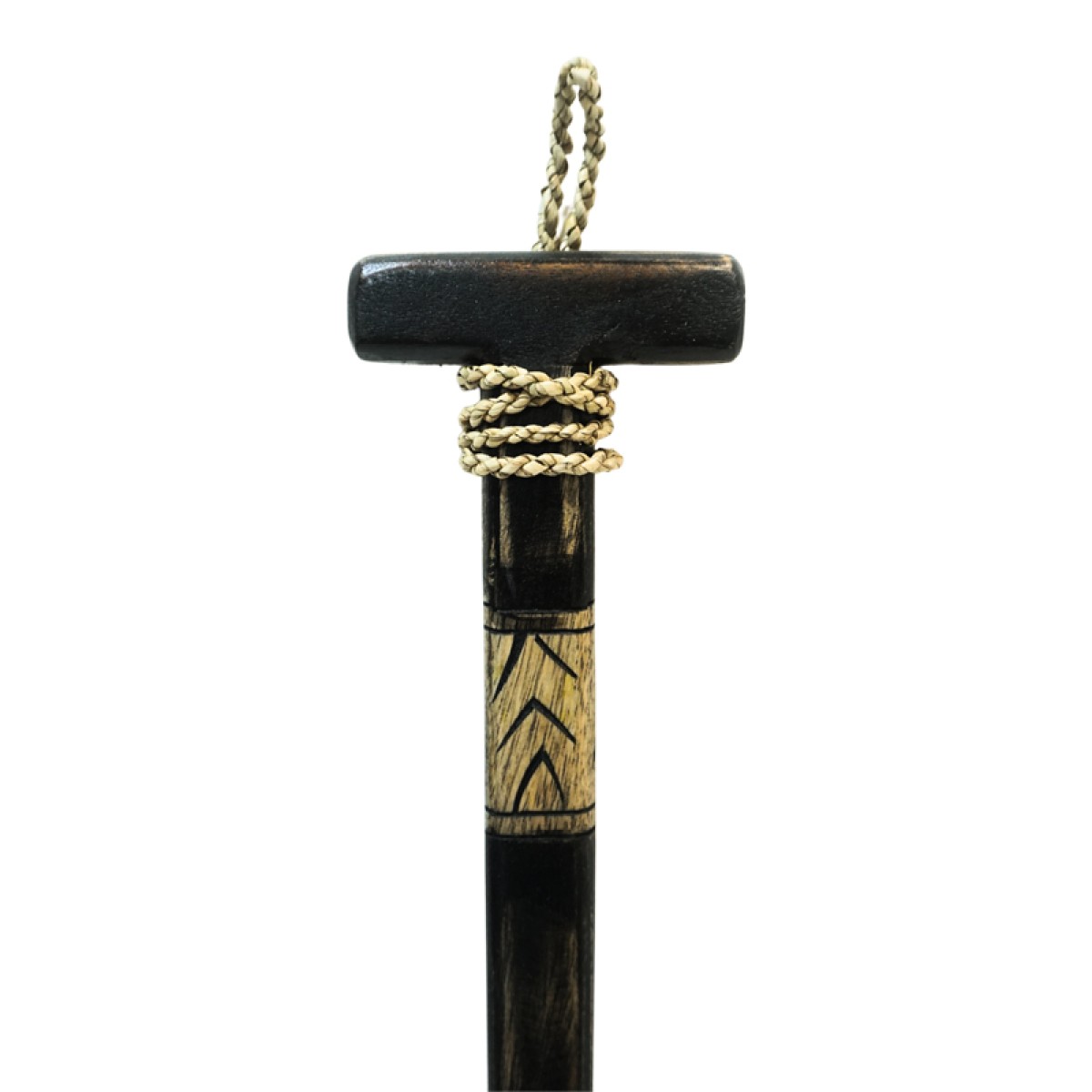 Διακοσμητικό τοίχου κουπί Boon Inart μαόνι ξύλο σε μαύρη-φυσική απόχρωση 20x3x120εκ