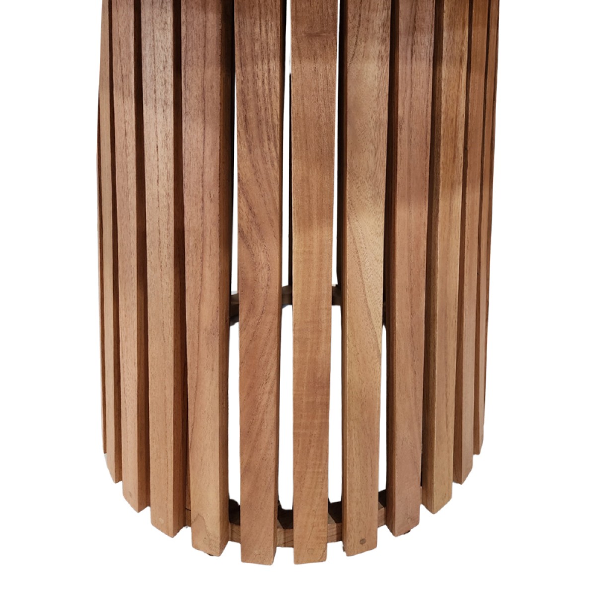 Τραπέζι Kenda Ι pakoworld mindi ξύλο σε φυσική απόχρωση Φ120x75εκ