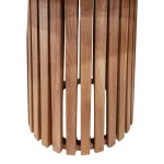 Τραπέζι Kenda Ι pakoworld mindi ξύλο σε φυσική απόχρωση Φ120x75εκ