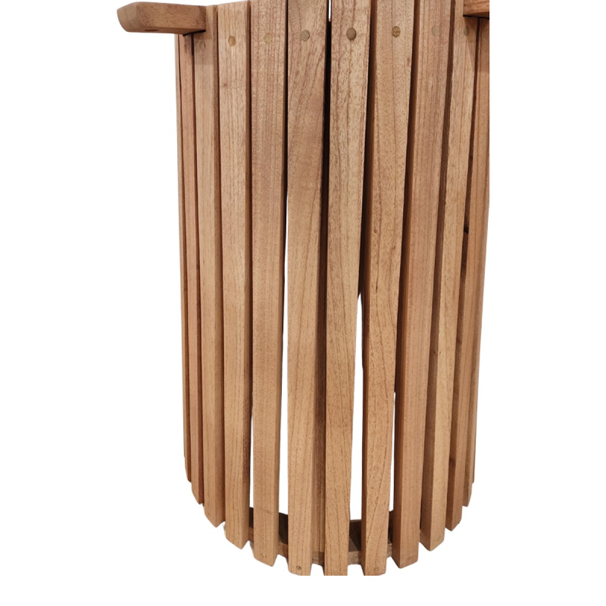 Βάση τραπεζιού εσωτερικού χώρου Galy I pakoworld mindi ξύλο σε φυσική απόχρωση Φ60x75εκ