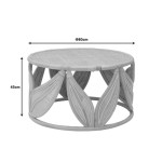 Τραπέζι σαλονιού Siderty pakoworld rattan σε φυσική απόχρωση Φ80x45εκ Τραπέζι σαλονιού Siderty pakoworld rattan σε φυσική απόχρωση Φ80x45εκ