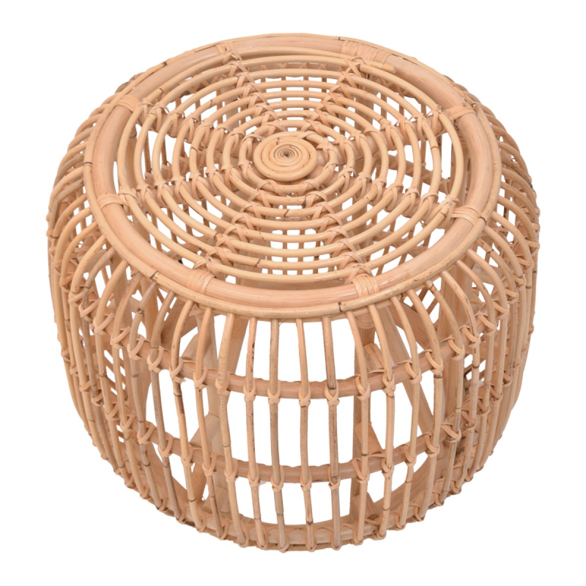Σκαμπό Rajesty pakoworld rattan σε φυσική απόχρωση Φ60x46εκ Σκαμπό Rajesty pakoworld rattan σε φυσική απόχρωση Φ60x46εκ