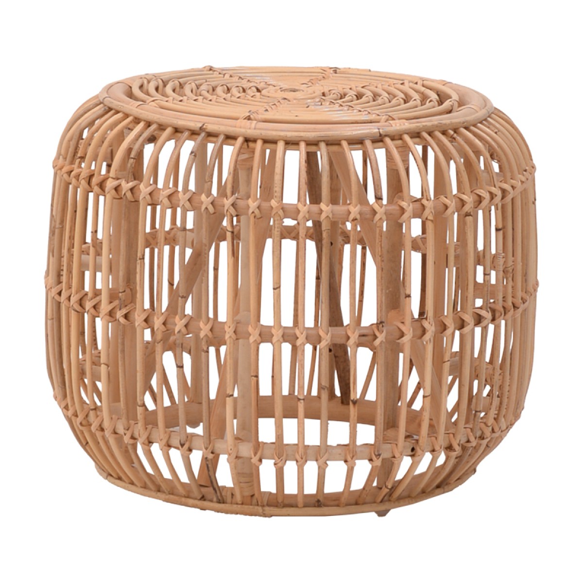Σκαμπό Rajesty pakoworld rattan σε φυσική απόχρωση Φ60x46εκ Σκαμπό Rajesty pakoworld rattan σε φυσική απόχρωση Φ60x46εκ