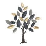 Διακοσμητικό τοίχου Oliver Inart μέταλλο σε χρυσή-μαύρη-γκρι απόχρωση 71.5x84.5x4εκ Διακοσμητικό τοίχου Oliver Inart μέταλλο σε χρυσή-μαύρη-γκρι απόχρωση 71.5x84.5x4εκ
