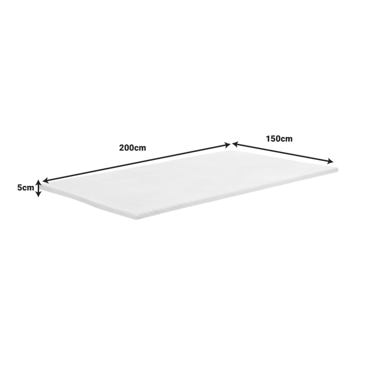 Ανώστρωμα Casmeriane pakoworld roll pack λευκό ύφασμα-memory foam 150x200x5εκ Ανώστρωμα Casmeriane pakoworld roll pack λευκό ύφασμα-memory foam 150x200x5εκ