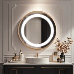 Καθρέπτης Led Starli Inart σε μπρονζέ απόχρωση Φ70x5.5εκ Καθρέπτης Led Starli Inart σε μπρονζέ απόχρωση Φ70x5.5εκ