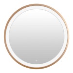 Καθρέπτης Led Starli Inart σε μπρονζέ απόχρωση Φ70x5.5εκ Καθρέπτης Led Starli Inart σε μπρονζέ απόχρωση Φ70x5.5εκ