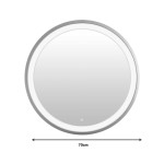 Καθρέπτης Led Starli Inart σε μπρονζέ απόχρωση Φ70x5.5εκ Καθρέπτης Led Starli Inart σε μπρονζέ απόχρωση Φ70x5.5εκ