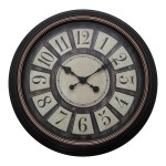 Ρολόι τοίχου Docto Inart σε μαύρη αντικέ απόχρωση Φ55.8x5.2εκ Ρολόι τοίχου Docto Inart σε μαύρη αντικέ απόχρωση Φ55.8x5.2εκ