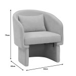 Πολυθρόνα Playmob pakoworld ύφασμα σε γκρι απόχρωση 69x65x79εκ Πολυθρόνα Playmob pakoworld ύφασμα σε γκρι απόχρωση 69x65x79εκ