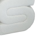 Σκαμπό Escargot Inart μπουκλέ ύφασμα σε λευκή απόχρωση 48x42x44εκ Σκαμπό Escargot Inart μπουκλέ ύφασμα σε λευκή απόχρωση 48x42x44εκ