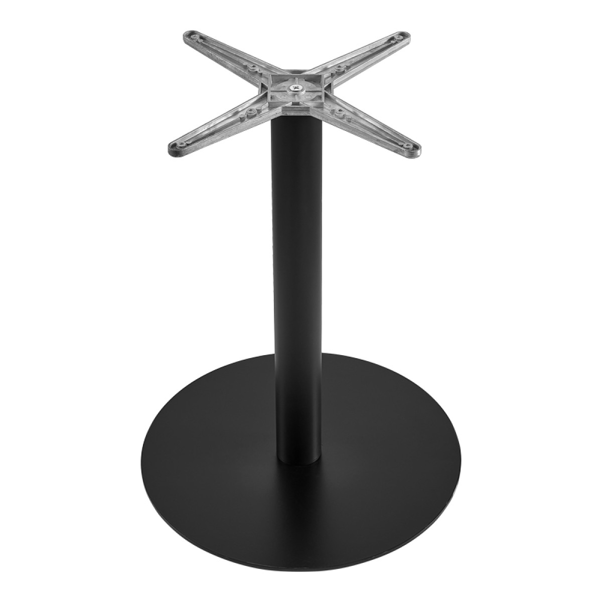 Βάση τραπεζιού Jefry pakoworld μεταλλική σε μαύρη απόχρωση Φ48x73εκ