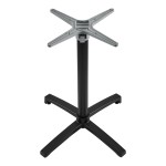 Βάση τραπεζιού Levo pakoworld μεταλλική σε μαύρη απόχρωση 69x69x73εκ