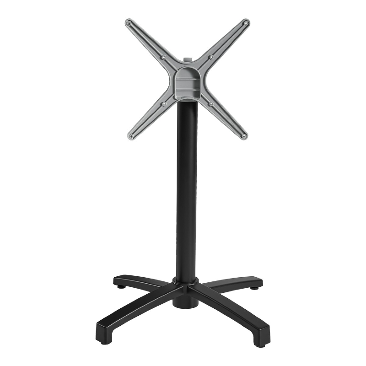 Βάση τραπεζιού Levo pakoworld μεταλλική σε μαύρη απόχρωση 69x69x73εκ