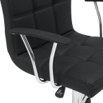 Καρέκλα γραφείου Buleco pakoworld pu σε μαύρη απόχρωση 56x46x74-86εκ Καρέκλα γραφείου Buleco pakoworld pu σε μαύρη απόχρωση 56x46x74-86εκ